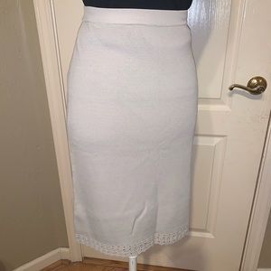 Sweater detailed Hem pencil skirt